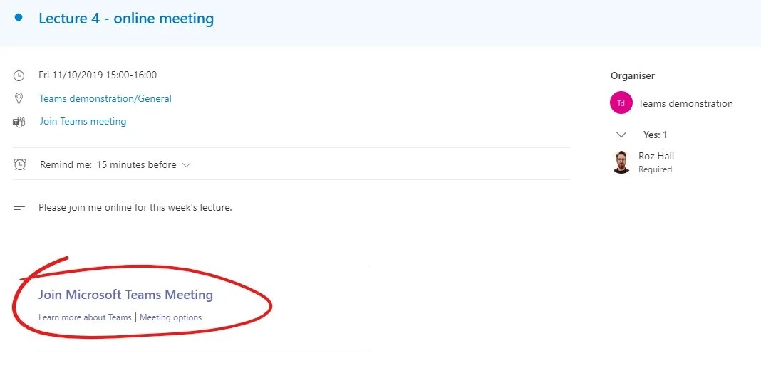 Joining a Teams Meeting Support and Information Zone